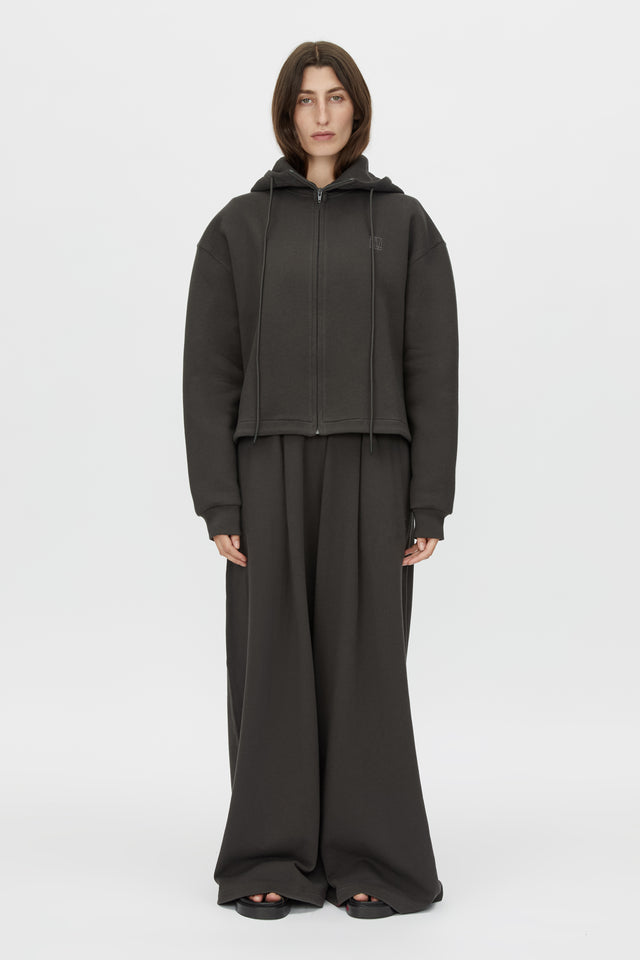Lavande Cotton Zip Up Hoodie in Chicago Grey CAMILLA AND Lavande Cotton Zip Up Hoodie in Chicago Grey CAMILLA AND