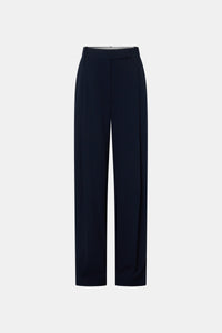 Ghost view CAMILLA AND MARC Lena Pant in Navy featuring a mid‑rise tailored cut with front tucks.