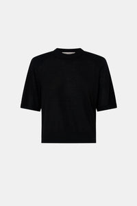 Ghost view CAMILLA AND MARC Leona knit T shirt in black.