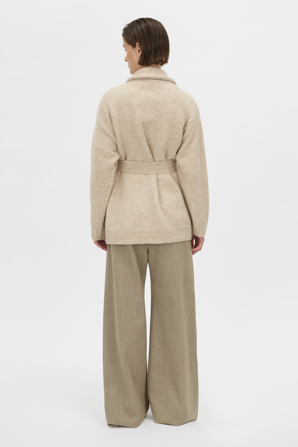 Leonie Knit Cardigan in Oatmeal Marle - CAMILLA AND MARC® C&M