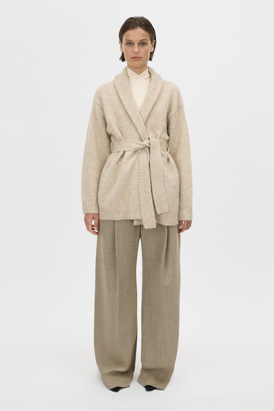 Leonie Knit Cardigan in Oatmeal Marle - CAMILLA AND MARC® C&M