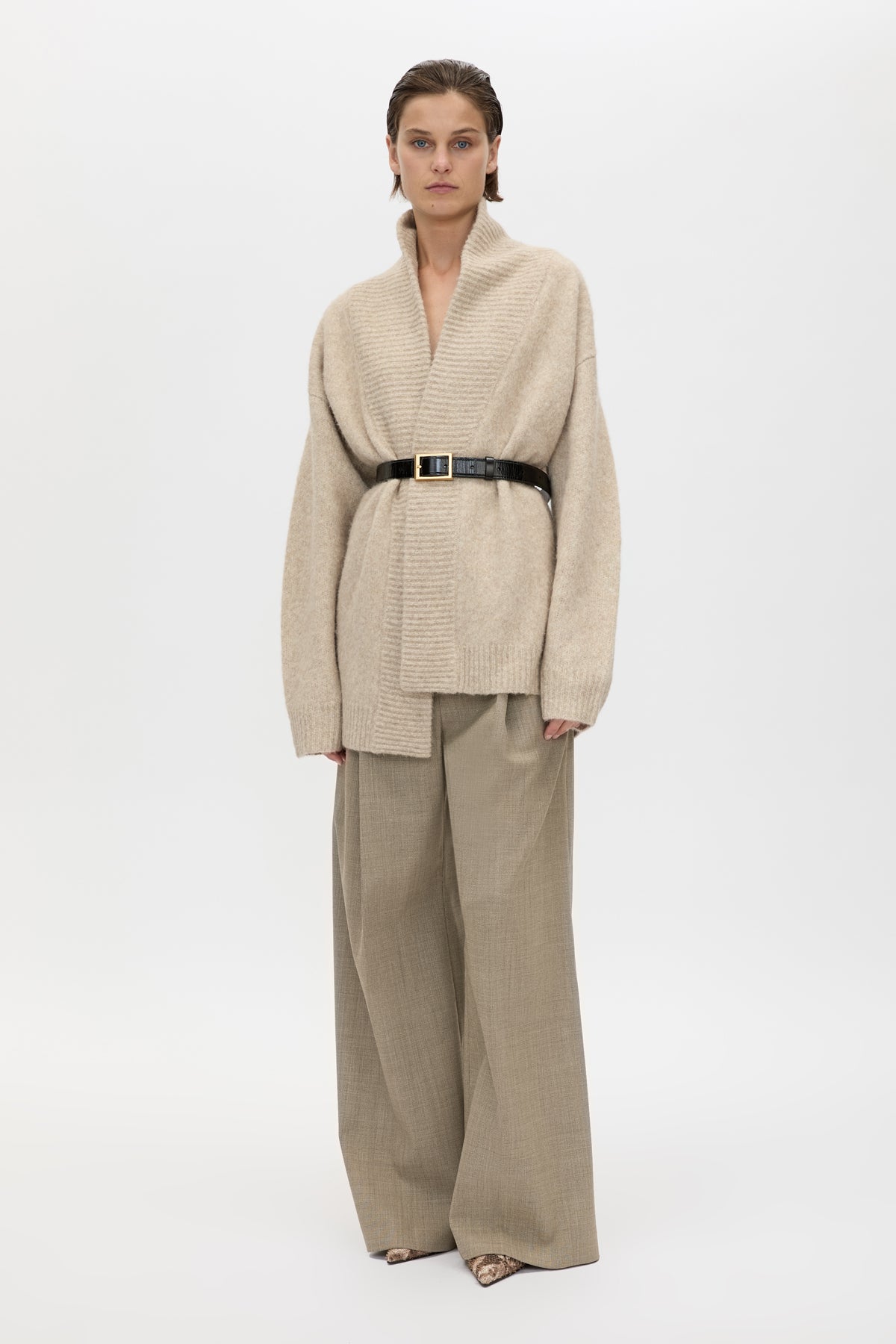 Leonie Knit Cardigan in Oatmeal Marle - CAMILLA AND MARC® C&M