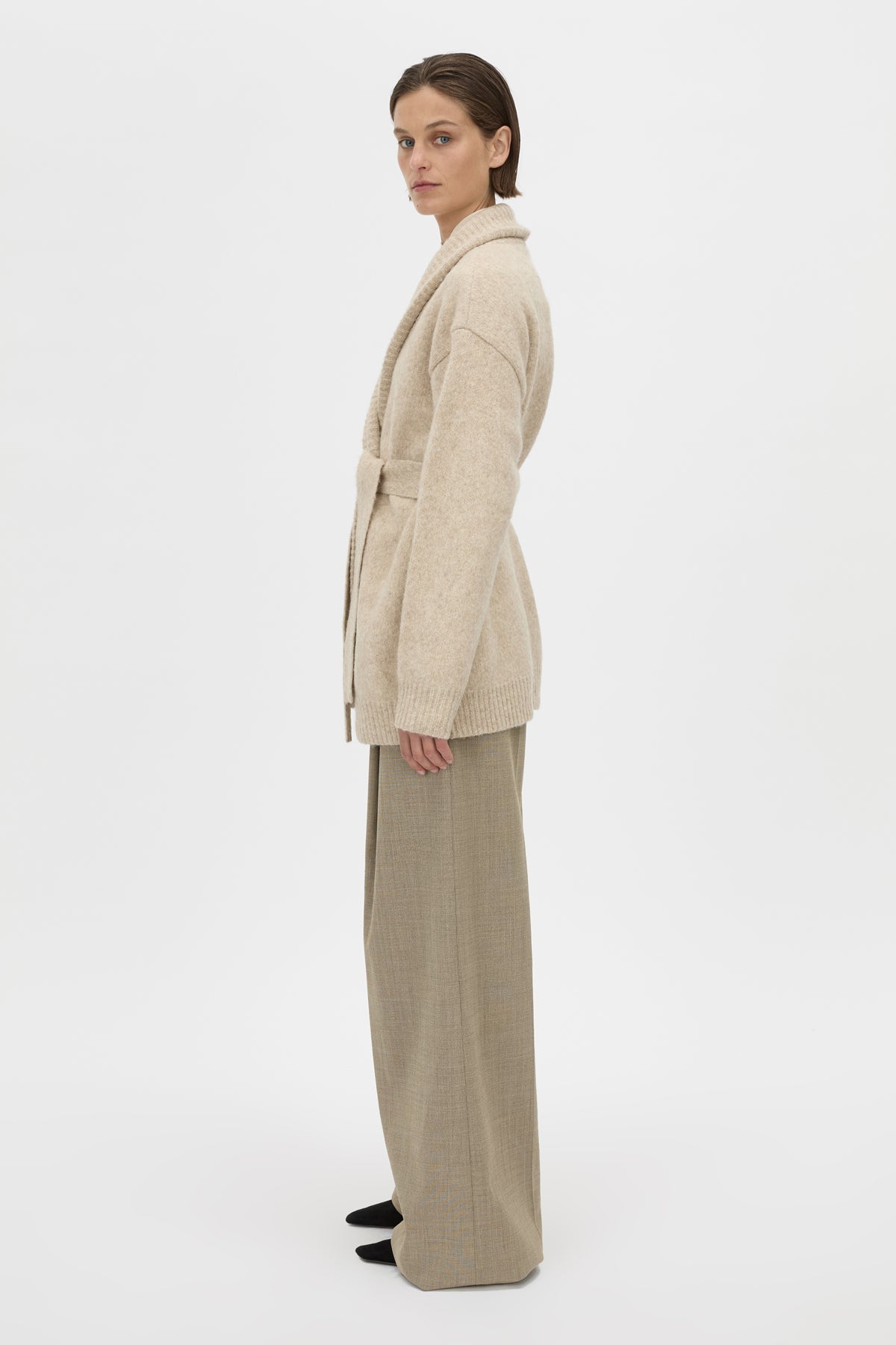 Leonie Knit Cardigan in Oatmeal Marle - CAMILLA AND MARC® C&M