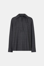 Lourdes Check Half Placket Shirt