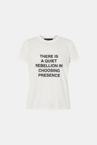 Ghost view CAMILLA AND MARC Lucinda graphic tee in soft white.