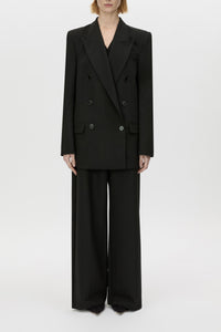Mackinley Double Breasted Blazer - CAMILLA AND MARC Mackinley double-breasted black blazer with shoulder pads
