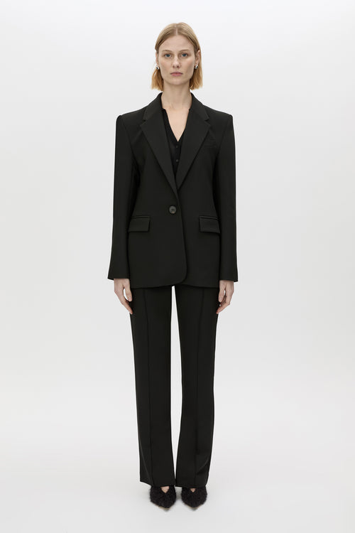 Mackinley Blazer - CAMILLA AND MARC Mackinley single-breasted blazer in black