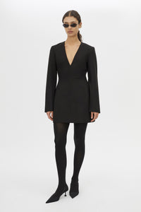 kinley mini dress Mackinley Tailored Mini Dress in Black