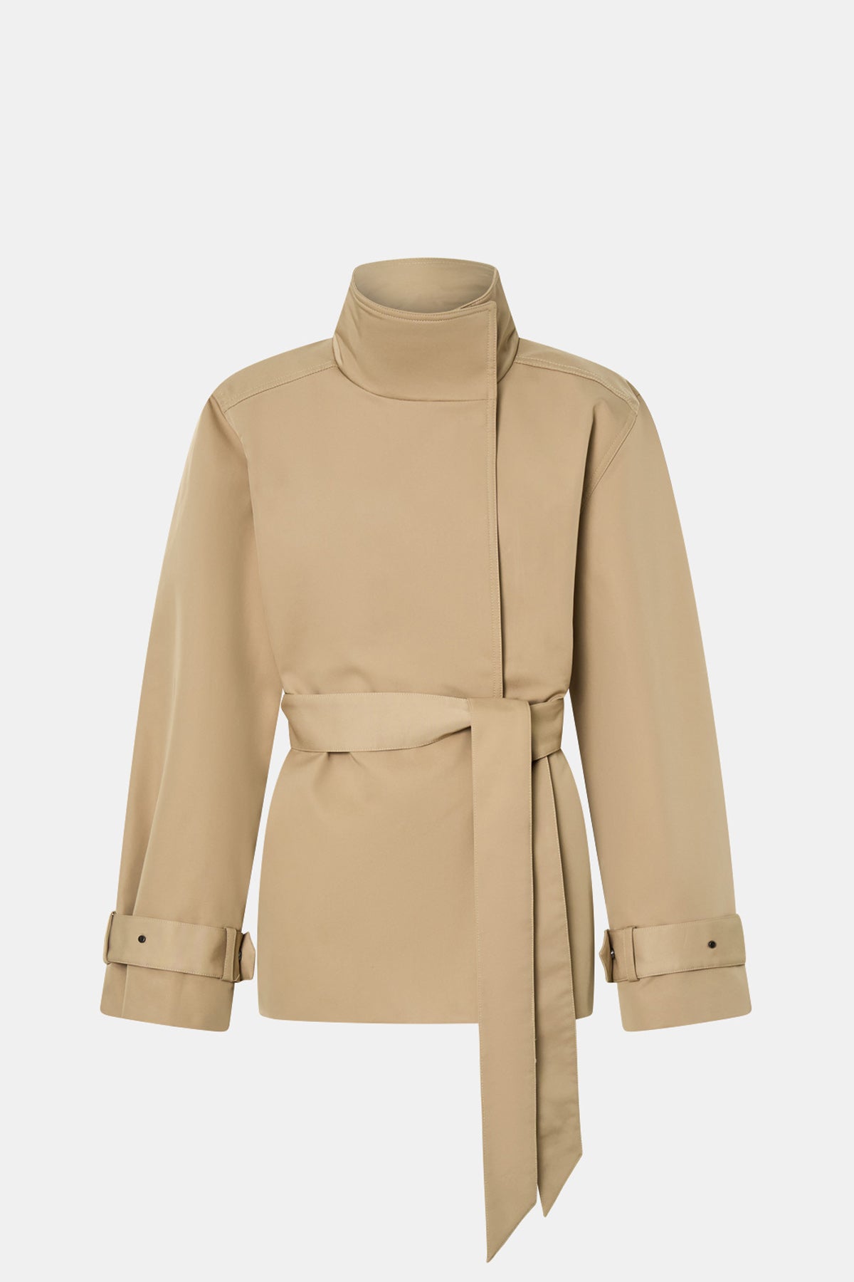 Mahdavi Puffer Jacket - CAMILLA AND MARC Mahdavi boxy double-breasted puffer jacket in tan