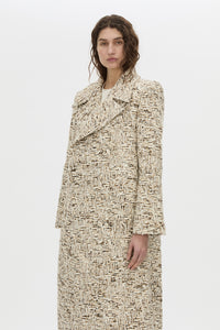 Cropped view CAMILLA AND MARC Manara relaxed coat in tan.