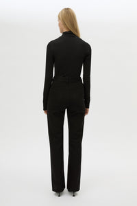 Back view CAMILLA AND MARC Manuela Denim Jean in Black with a straight‑leg fit and classic five‑pocket design.
