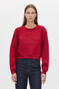Maren Crop Emb Tracksuit Top