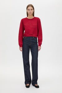 Maren Crop Emb Tracksuit Top