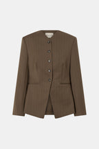 Maxim Fitted Collarless Blazer