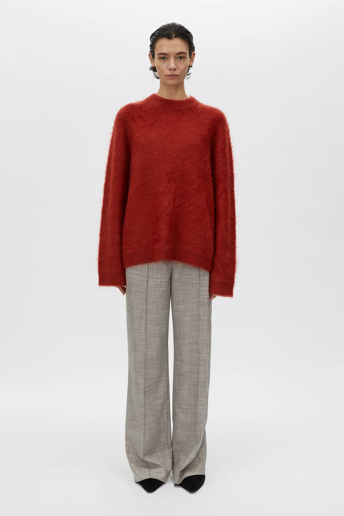 Meier Brushed Knit Sweater