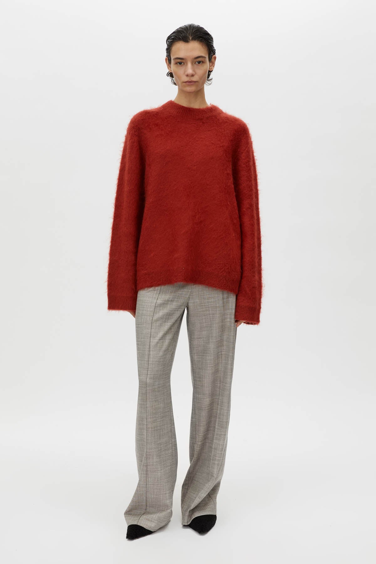 Meier Brushed Knit Sweater