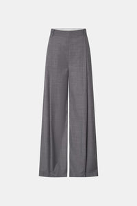 Meyer Wide Leg Pant - CAMILLA AND MARC Meyer wide-leg tailored charcoal grey pant with front pleats