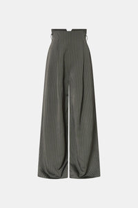 Mina Pant - CAMILLA AND MARC Mina wide-leg, high-waisted stripe pant with corseted waist