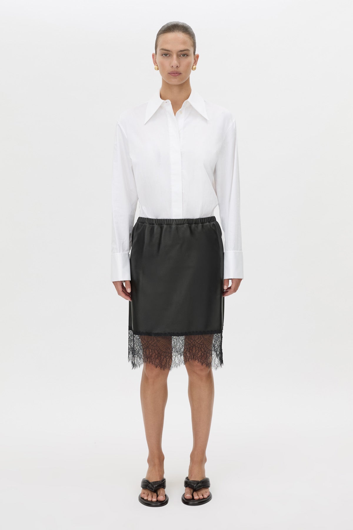 Nes Leather Skirt