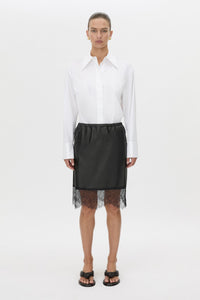Nes Leather Skirt