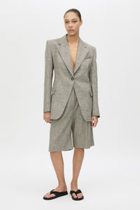 Nestor Blazer - CAMILLA AND MARC Nestor single breasted fitted blazer in chocolate marle