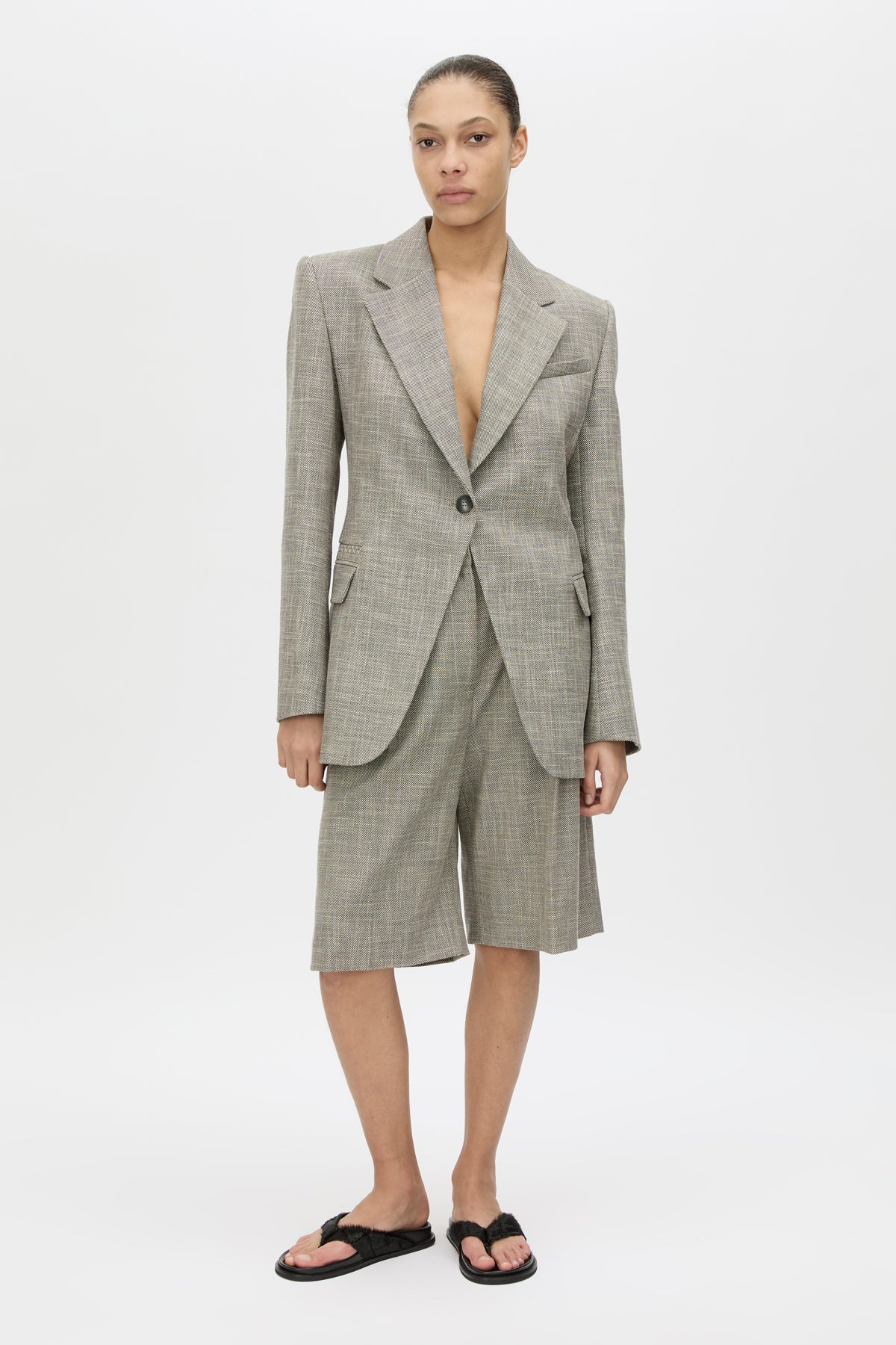 Nestor Blazer - CAMILLA AND MARC Nestor single breasted fitted blazer in chocolate marle