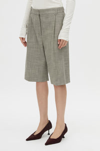 Cropped view CAMILLA AND MARC Nestor Short in Chocolate Marle with a tailored cut and waistband detail.