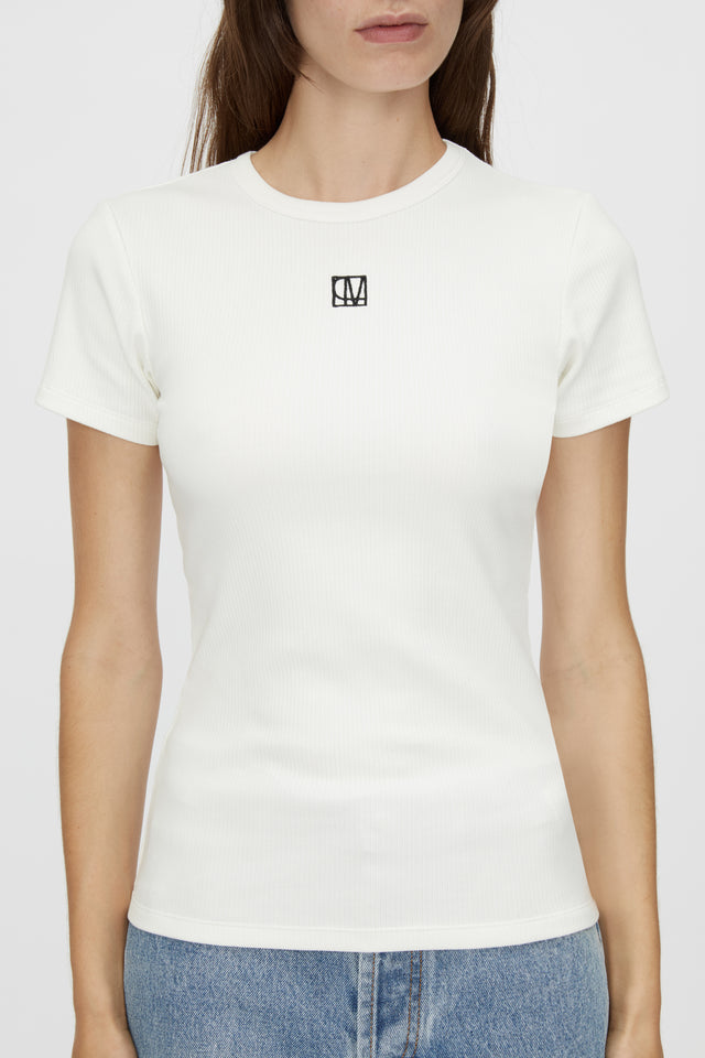 Nora Cotton Fitted Tee in Soft White CAMILLA AND MARC® C&M