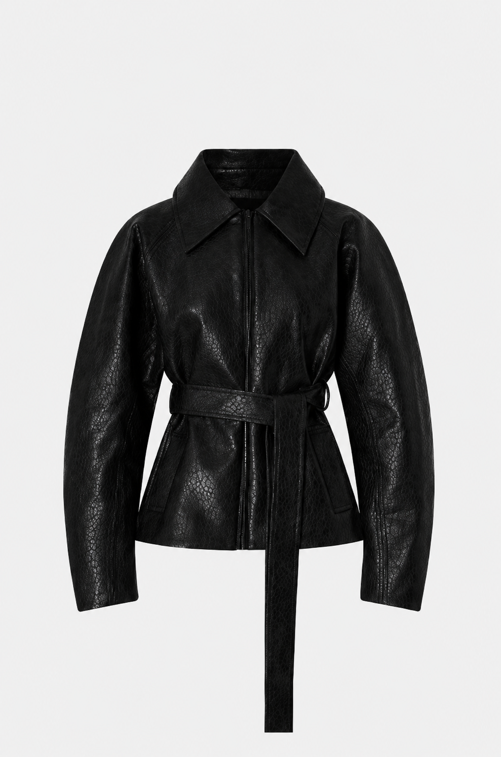 Oreno Croc Belted Jacket