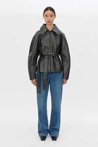 Oreno Croc Belted Jacket