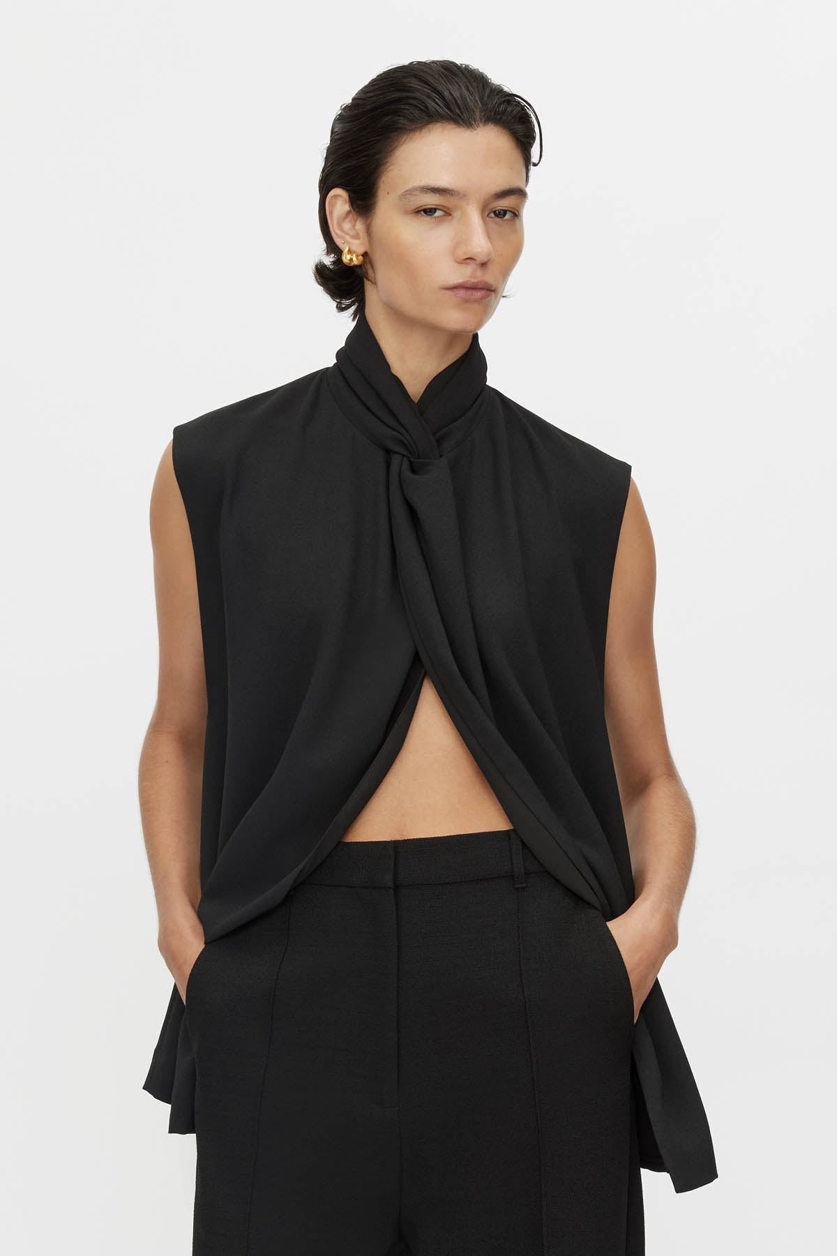 Oriole Twist Neck Top