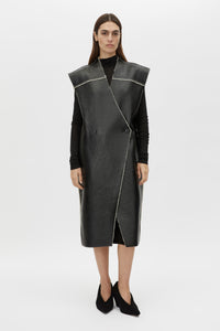 Oswald Reverse Shearling Long Vest