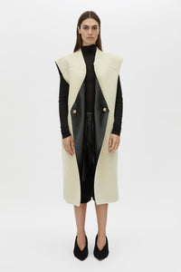 Oswald Reverse Shearling Long Vest