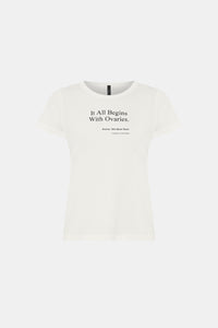 It All Begins With Ovaries Kids Tee