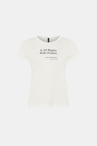 It All Begins With Ovaries Kids Tee - CAMILLA AND MARC Ghost Image