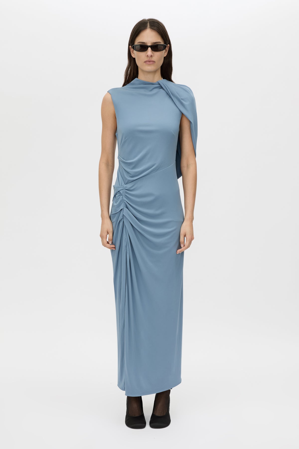 Paloma Draped Sleeve Dress