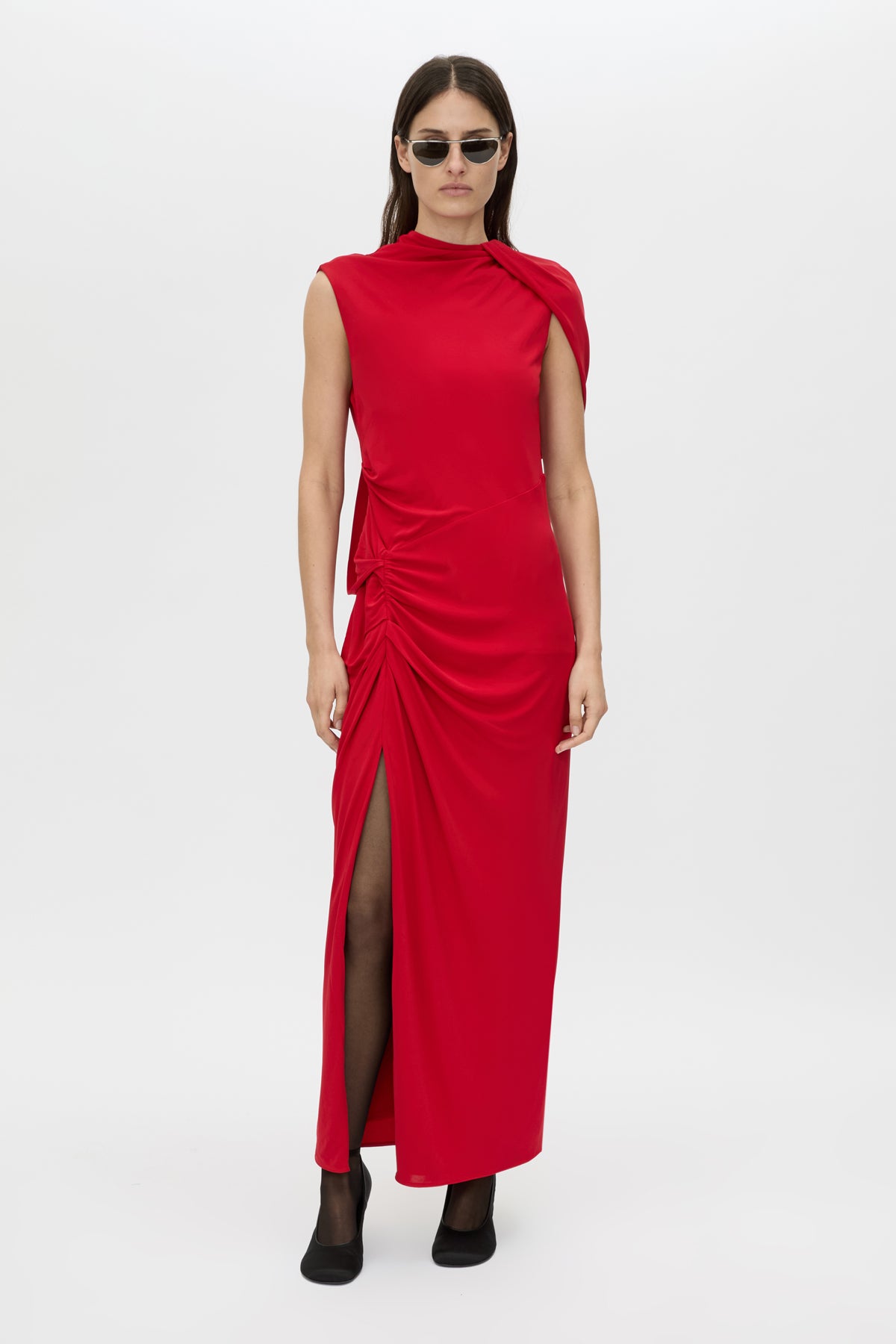 Paloma Draped Sleeve Dress