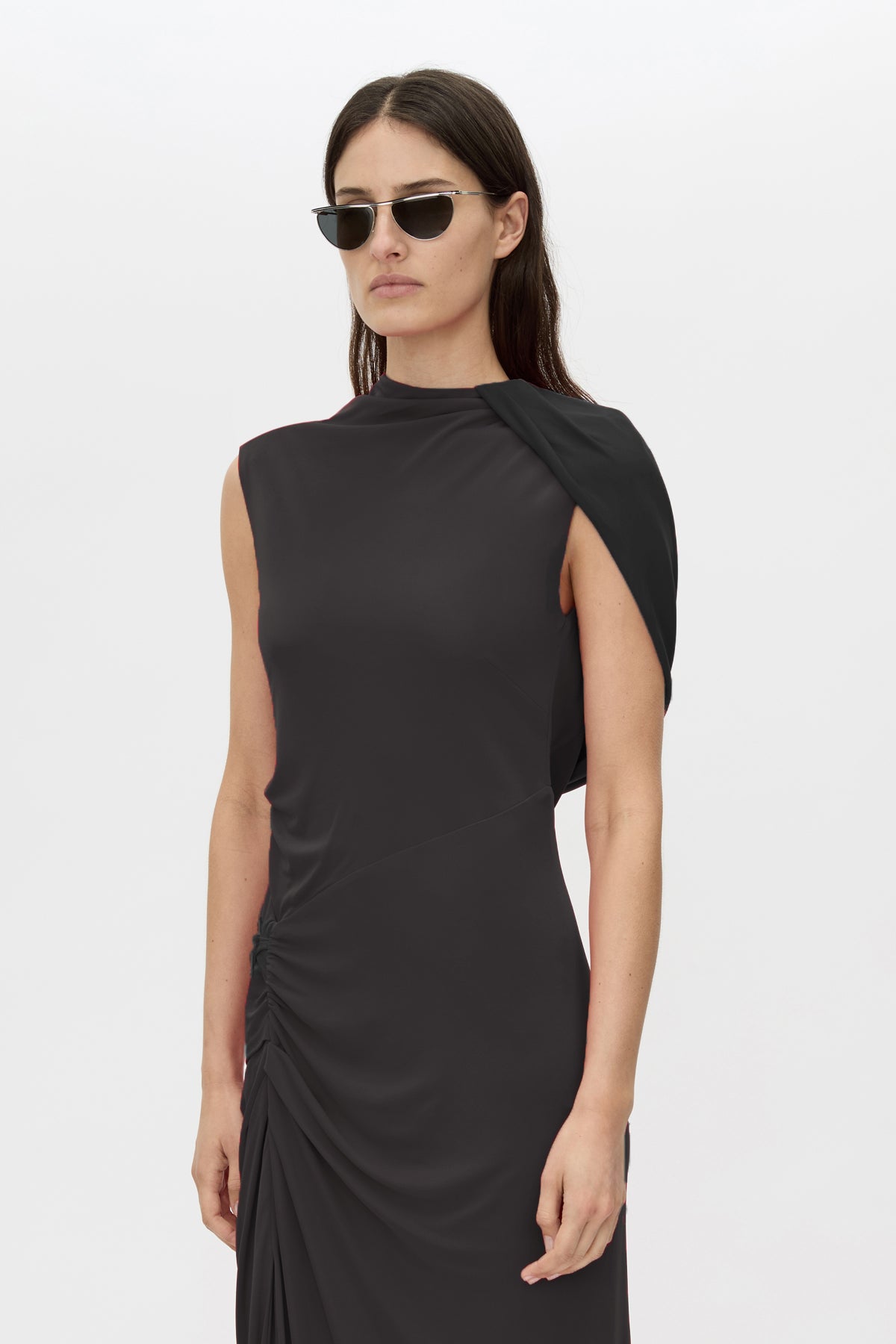 Paloma Draped Sleeve Dress