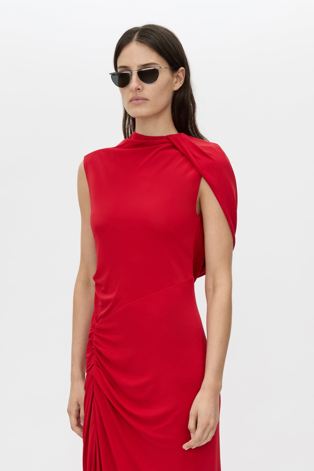 Paloma Draped Sleeve Dress