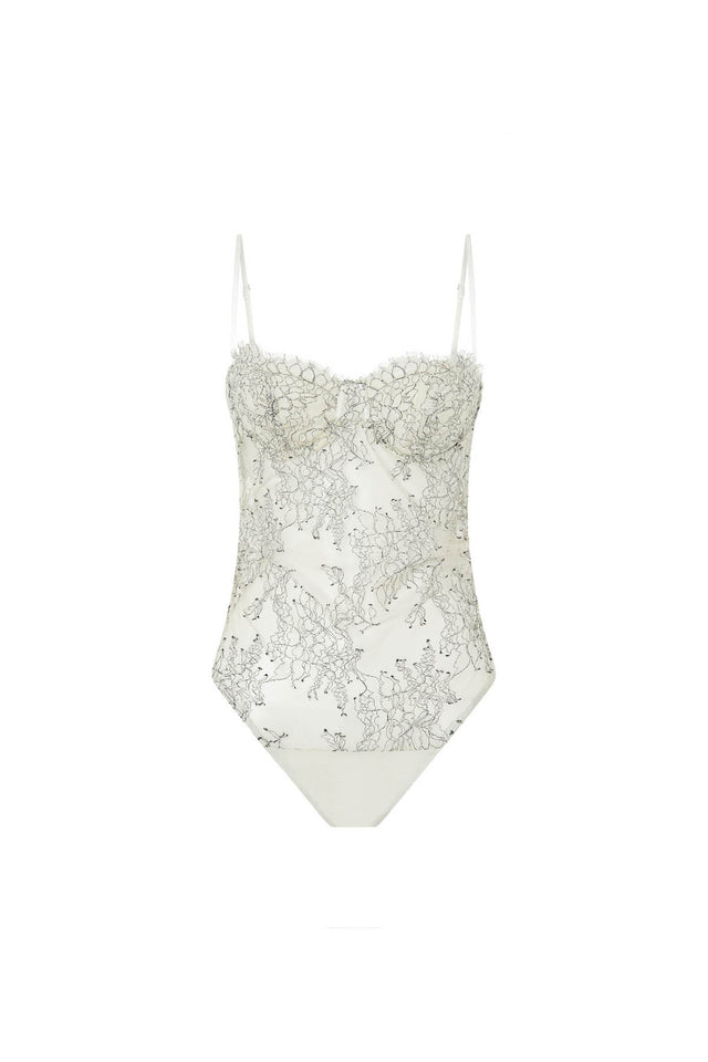 CARLA カーラ Lace body suit ホワイト サイズ2 (M) Carla Jumpsuit – Retrofete