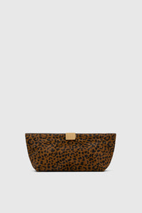 Poppy Leopard Clutch