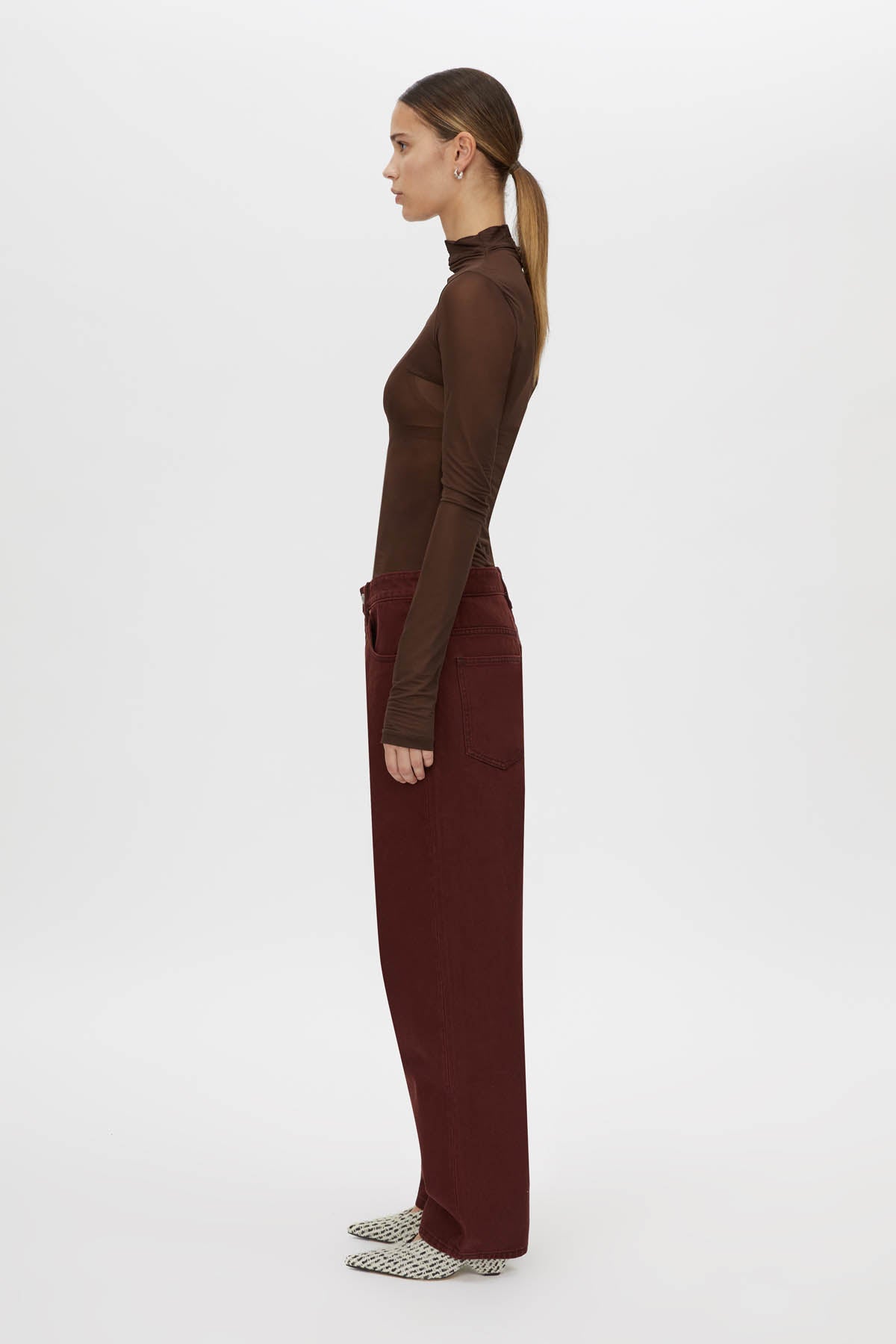 Rhodes 2.0 Denim Jean in Burgundy - CAMILLA AND MARC® C&M