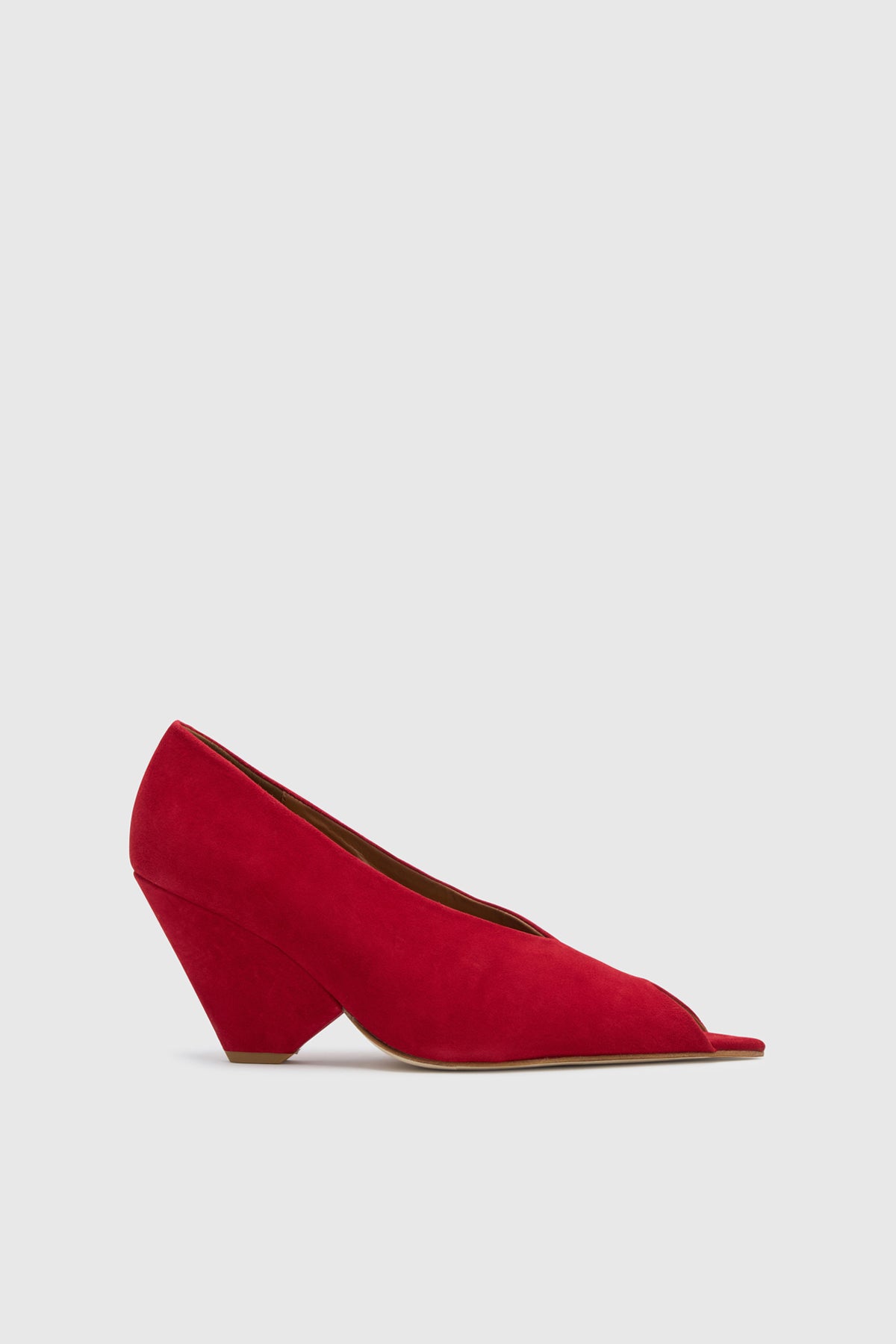 Rhys Suede Peep Toe Pump