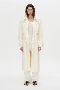 Front view CAMILLA AND MARC Rune Denim Jean in Salt White.