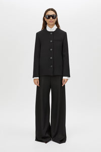 San Fitted Collarless Jacket