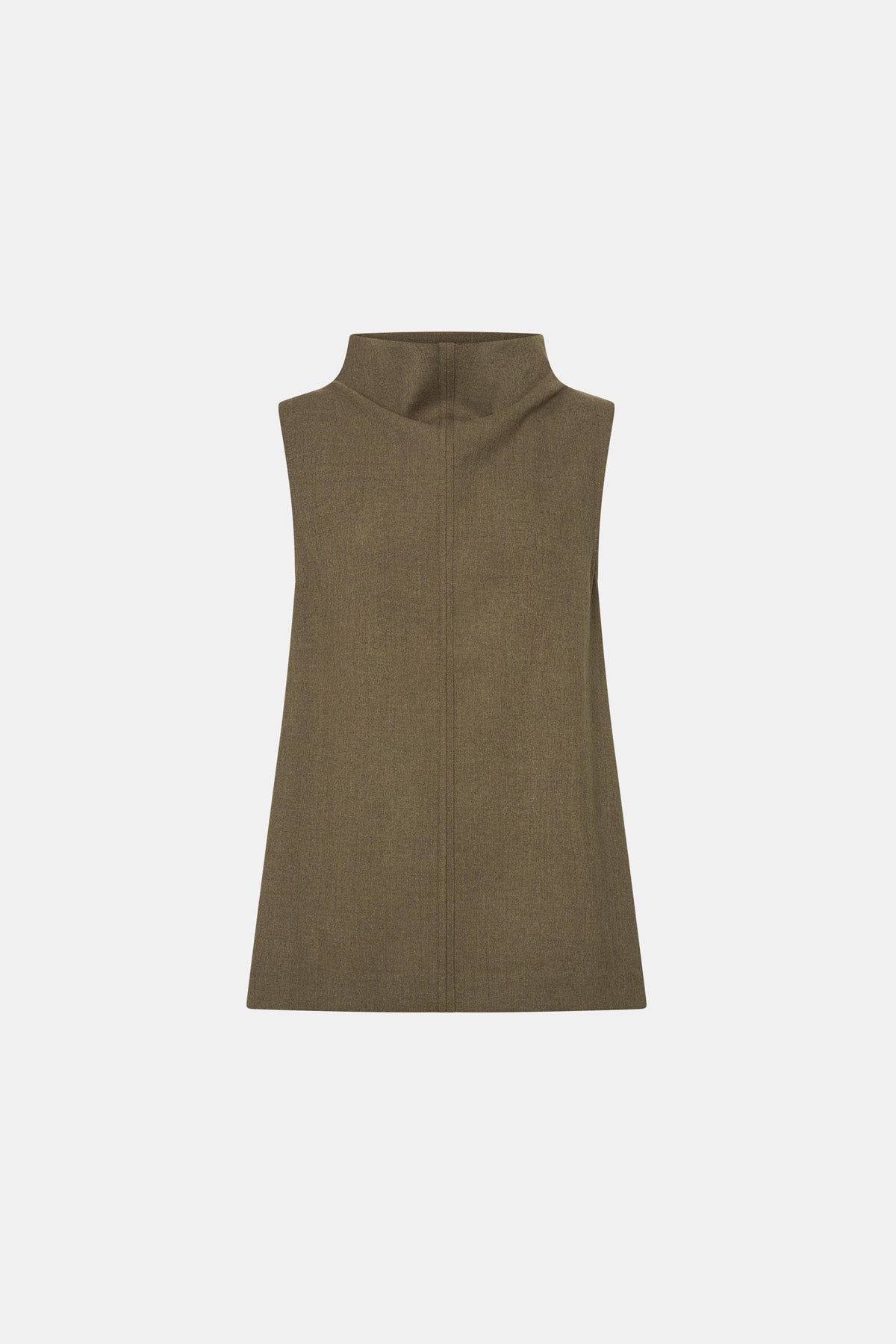 Sander Top - CAMILLA AND MARC Sander funnel neck sleeveless top in sable marle