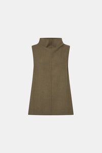 Sander Top - CAMILLA AND MARC Sander funnel neck sleeveless top in sable marle