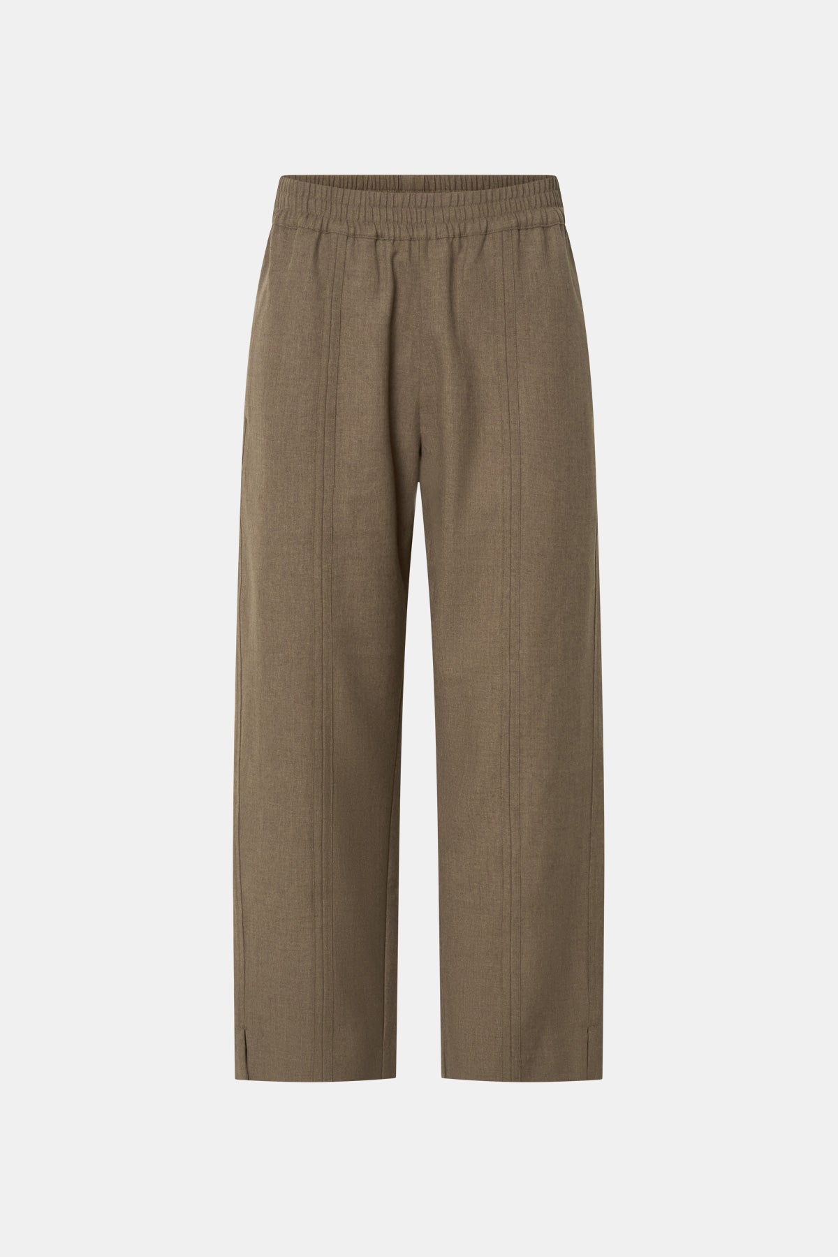 Sander Pant - CAMILLA AND MARC Sander soft suiting mid-rise fisherman pant in sable marle