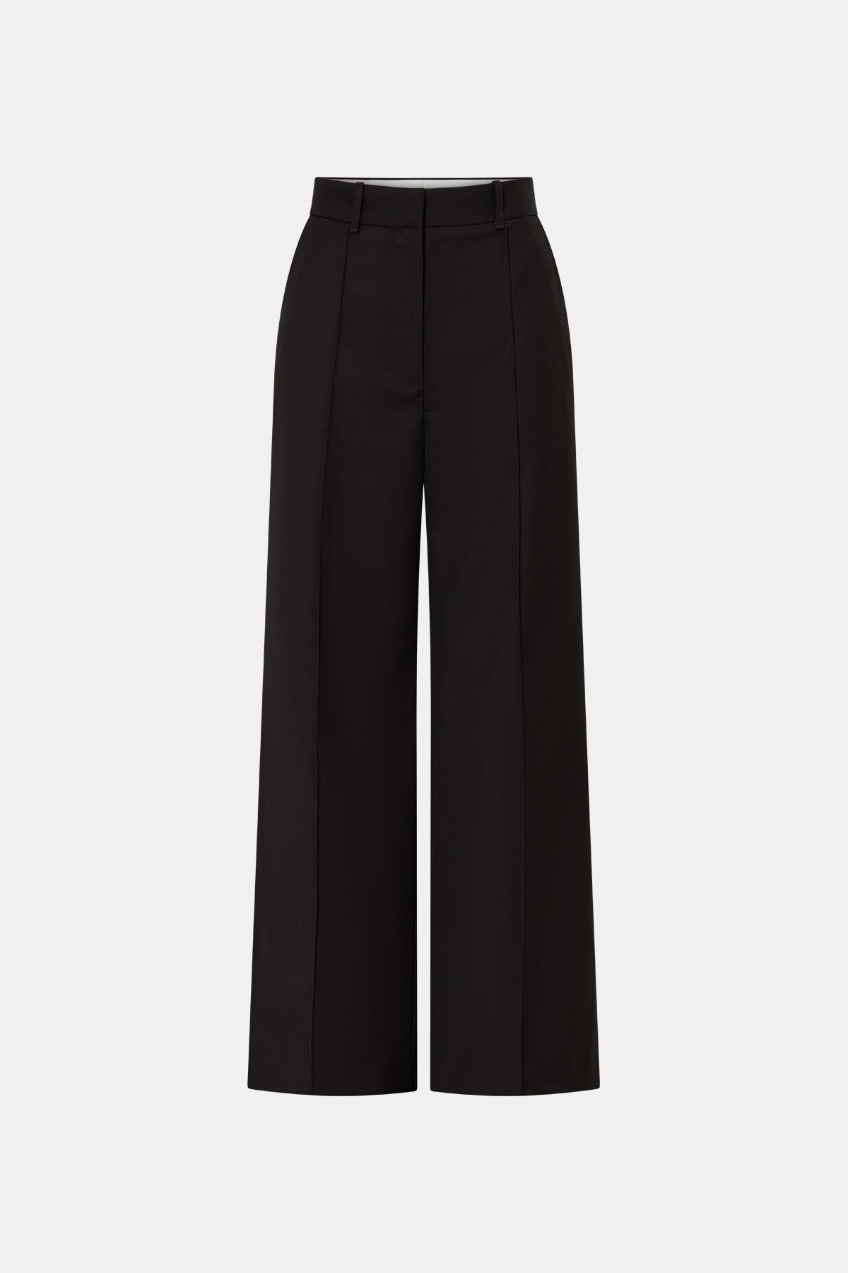 Ghost view CAMILLA AND MARC Saxony High Waisted Pintuck Pant in Espresso Pindot featuring a tailored silhouette.