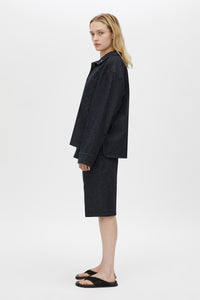 Scope Denim Pullover - CAMILLA AND MARC Scope quarter button down pullover in ink